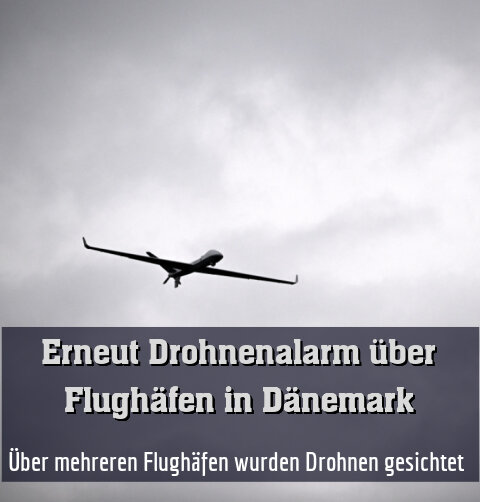 Über mehreren Flughäfen wurden Drohnen gesichtet (Symbolbild)