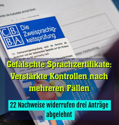 22 Nachweise widerrufen drei Anträge abgelehnt